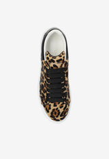 Alexander McQueen Oversized Leopard Print Low-Top Sneakers Brown 718139 WLEN4-2044