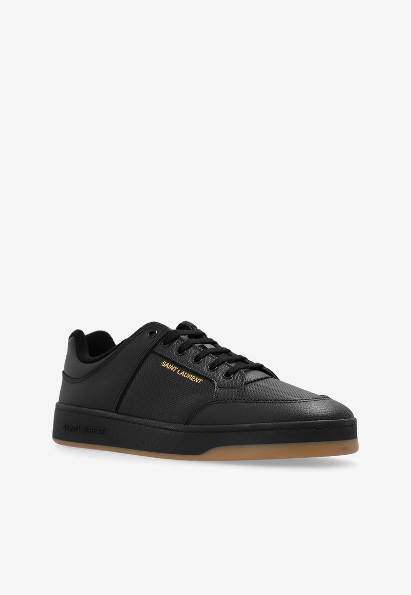 Saint Laurent SL/61 Leather Low-Top Sneakers Black 713600 AAB85-1613