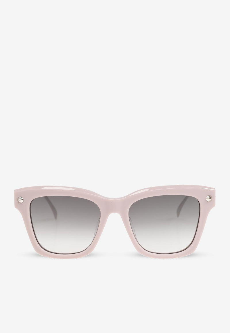 Alexander McQueen Spike Studs Square Sunglasses Pink 803368 J0770-6704