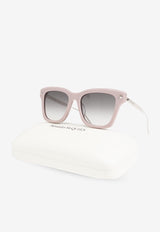 Alexander McQueen Spike Studs Square Sunglasses Pink 803368 J0770-6704