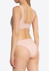 Balmain Logo Embroidered Bikini Pink BKBS02100 0-651