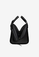 Loewe Compact Hammock Leather Crossbody Bag Black A538H13X26 0-BLACK