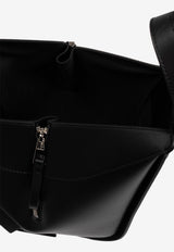 Loewe Compact Hammock Leather Crossbody Bag Black A538H13X26 0-BLACK