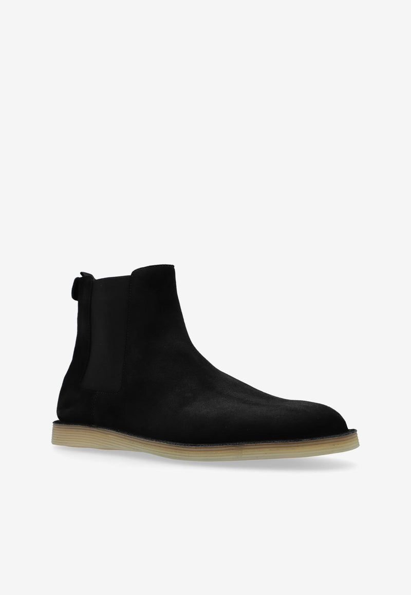 Dolce & Gabbana Suede Chelsea Boots Black A70151 AT441-80999