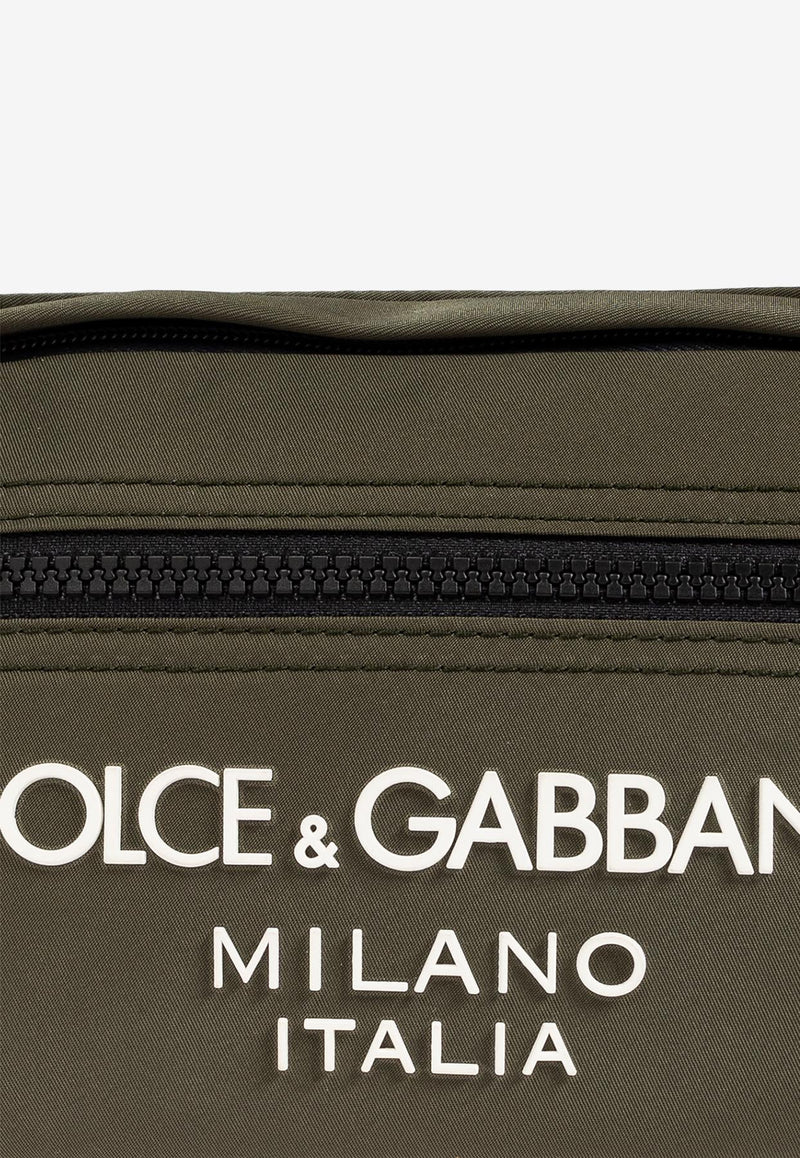 Dolce & Gabbana Small DG Milano Nylon Belt Bag Green BM2218 AG182-8N597