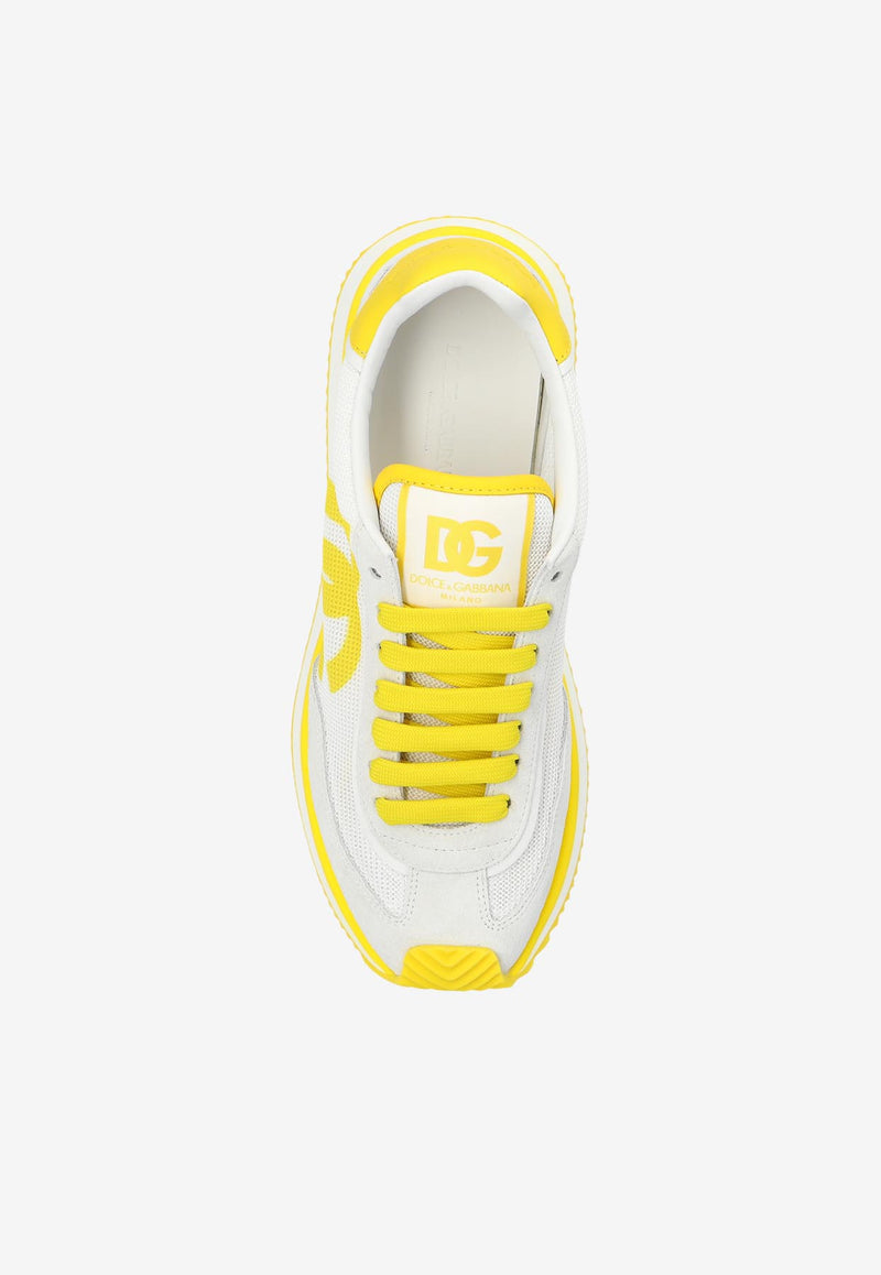 Dolce & Gabbana DG Cushion Low-Top Sneakers Yellow CK2288 A5355-8B907