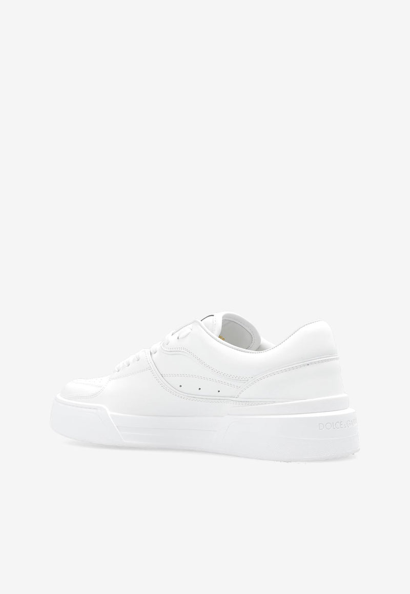 Dolce & Gabbana New Roma Leather Low-Top Sneakers White CS2036 A1065-80001