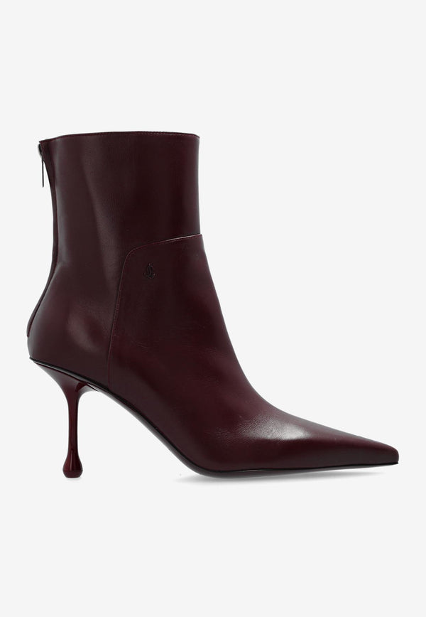 Jimmy Choo Cycas 80 Nappa Leather Ankle Boots Bordeaux CYCAS AB 80 NAP-GARNET