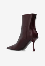 Jimmy Choo Cycas 80 Nappa Leather Ankle Boots Bordeaux CYCAS AB 80 NAP-GARNET