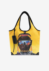 Balmain X Disney The Lion King B-Army Nika Mtwana Tote Bag Yellow DNAFN930 TNKG-IAV