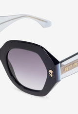 Etro Etromania Geometric Sunglasses Gray ETRO 0009 S 0-PJP BLUE