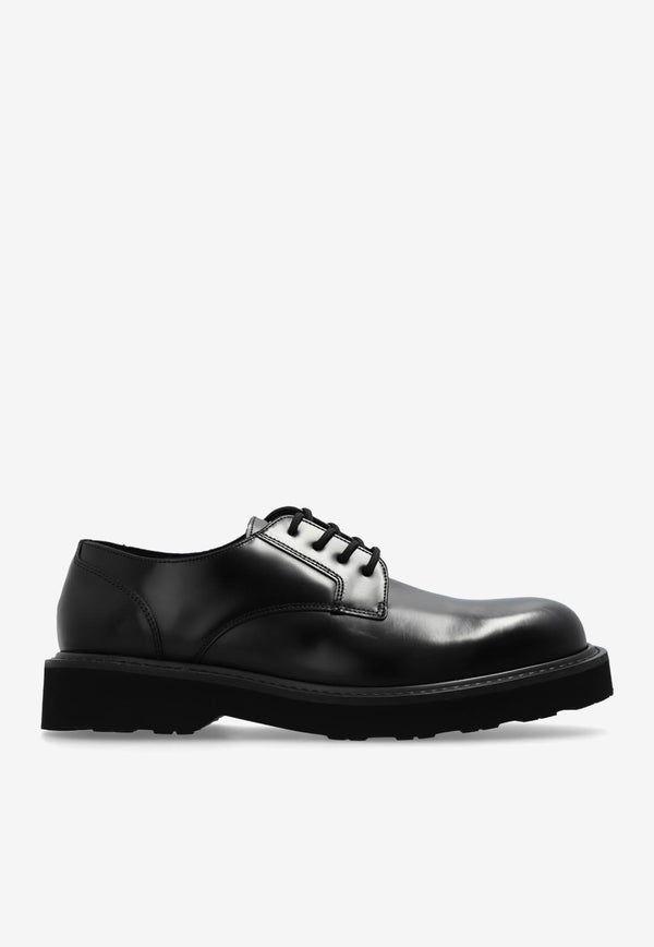 Kenzo Ukio Calf Leather Derby Shoes Black FE65DB110 L52-99