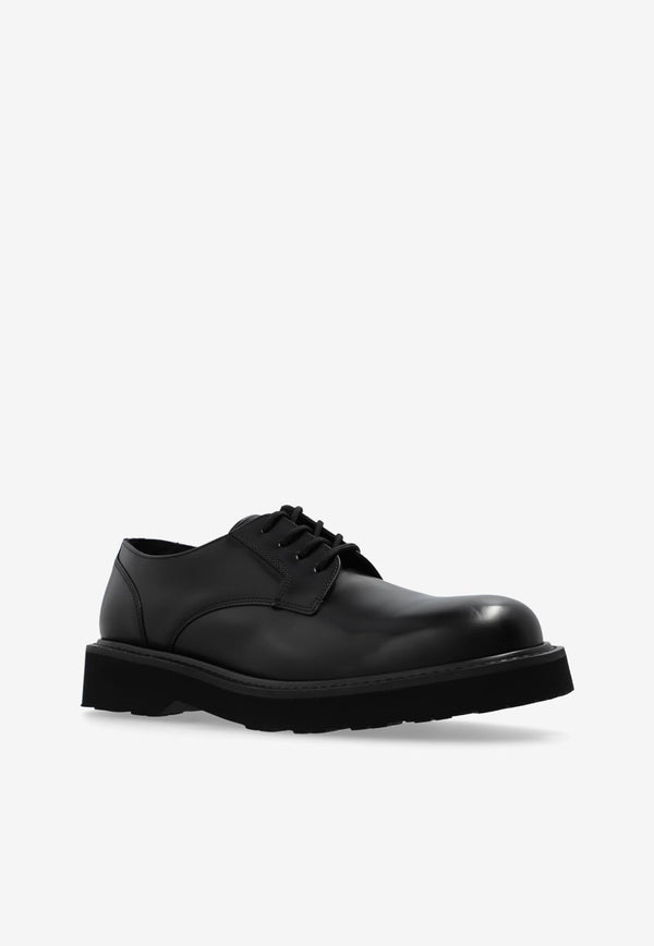 Kenzo Ukio Calf Leather Derby Shoes Black FE65DB110 L52-99