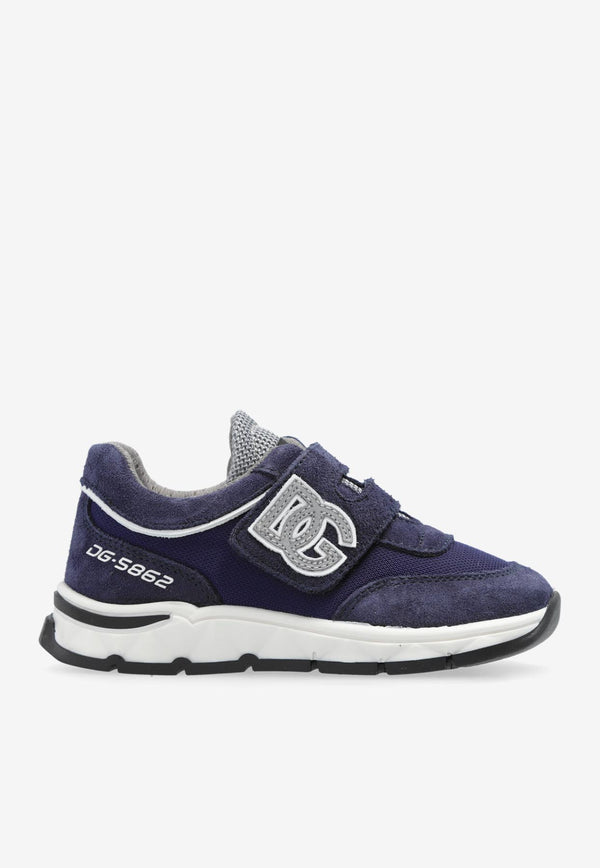 Dolce & Gabbana Kids Babies DG Running Low-Top Sneakers Navy DN0199 AA954-8S555