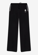 Kenzo Boke 2.0 Embroidered Wool-Blend Pants Black FE62PA452 3LF-99J