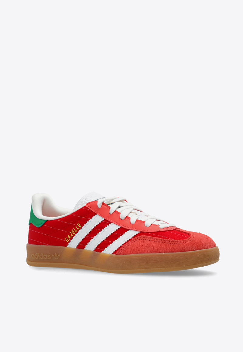 Adidas Originals Gazelle Indoor Low-Top Sneakers Red IF9641 F-BETSCA FTWWHT GUM3