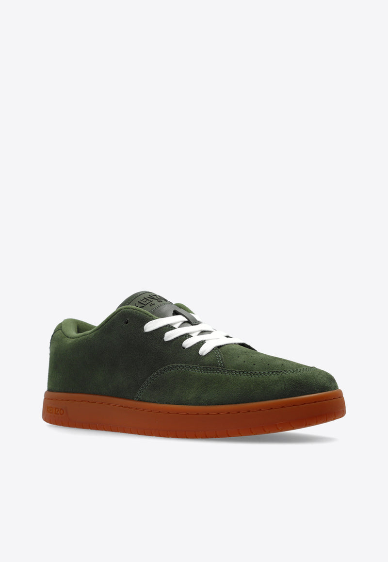 Kenzo Dome Suede Low-Top Sneakers Green FD65SN061 L56-51