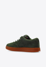 Kenzo Dome Suede Low-Top Sneakers Green FD65SN061 L56-51