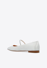 Gianvito Rossi Meridia Pointed-Toe Flats White G22161 05CUO-RCABIBI