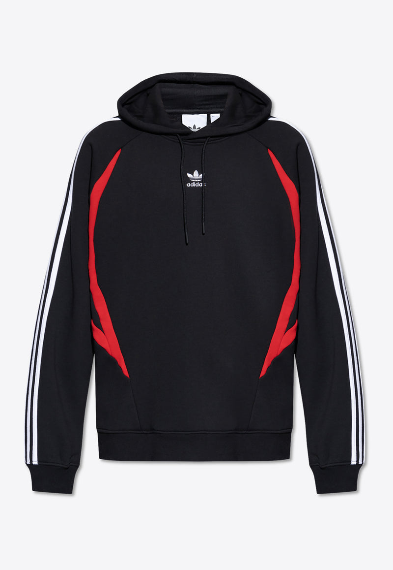 Adidas Originals Archive Logo Drawstring Hoodie Black IX9644 0-BLACK BETSCA