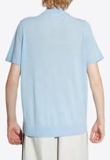 Adidas Originals Premium Wool Crewneck T-shirt Light Blue IY9956 0-CLESKY