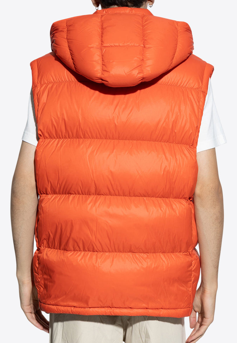 Moncler Cyclone Down Jacket with Detachable Sleeves Orange J20911A00022 596RD-347