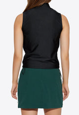 Adidas Originals Ruched Sleeveless Top Black IW5506 0-BLACK