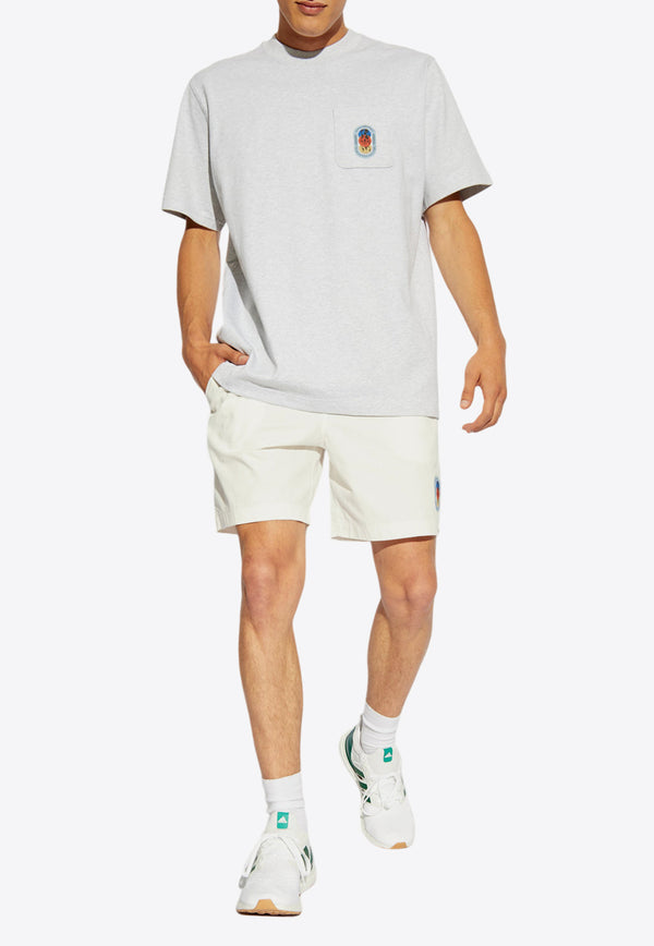 Adidas Originals Logo Patch Sports Shorts White IX6756 0-CLOWHI