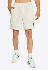 Adidas Originals Logo Patch Sports Shorts White IX6756 0-CLOWHI