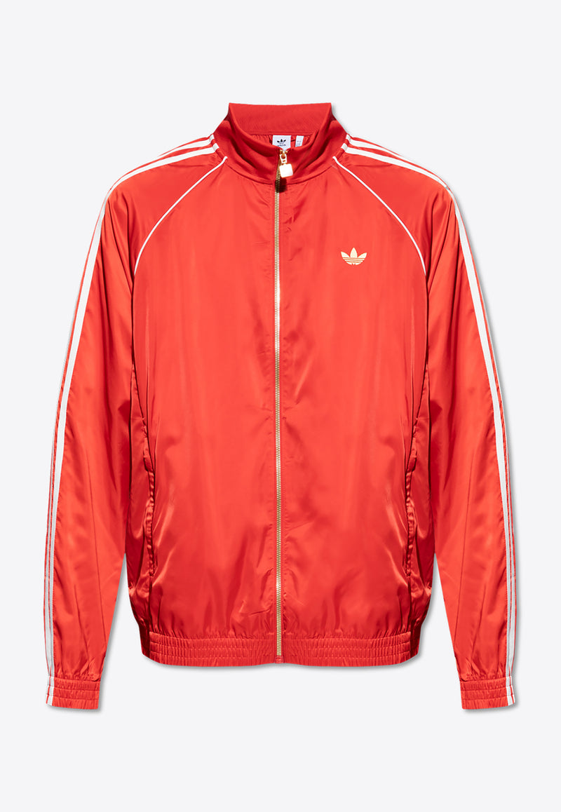 Adidas Originals Signature Stripes Zip-Up Track Jacket Red IY3406 0-BETSCA