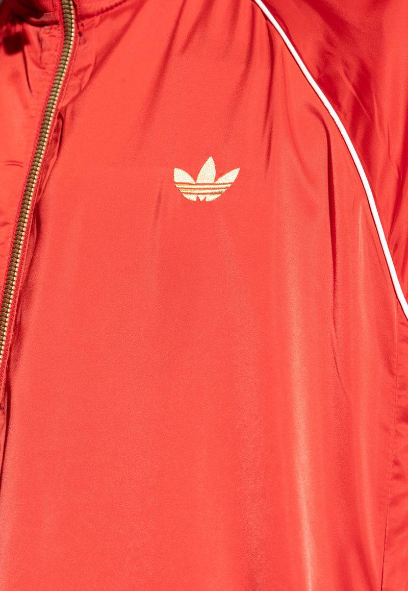 Adidas Originals Signature Stripes Zip-Up Track Jacket Red IY3406 0-BETSCA