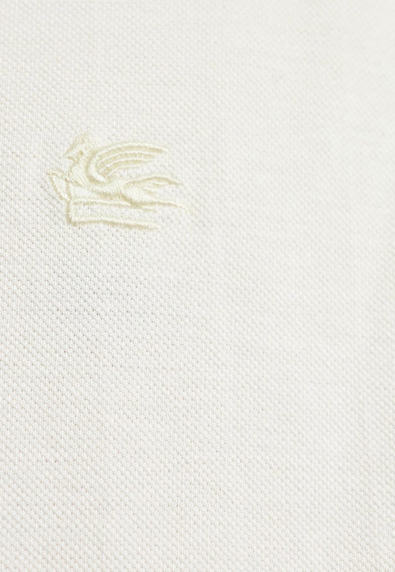 Etro Pegaso Embroidered Polo T-shirt White MRMD0005 AC259-W0001