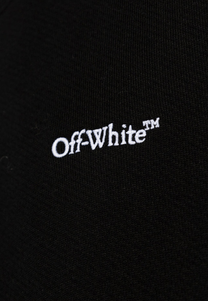 Off-White Pixel Diag Crewneck Sweatshirt Black OMBA054F24 FLE003-1001