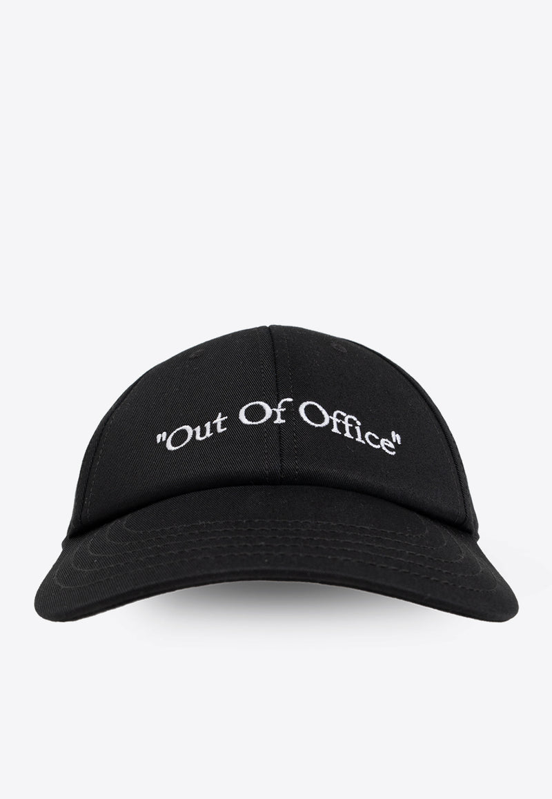 Off-White Out Of Office Baseball Cap Black OMLB069F24 FAB009-1001