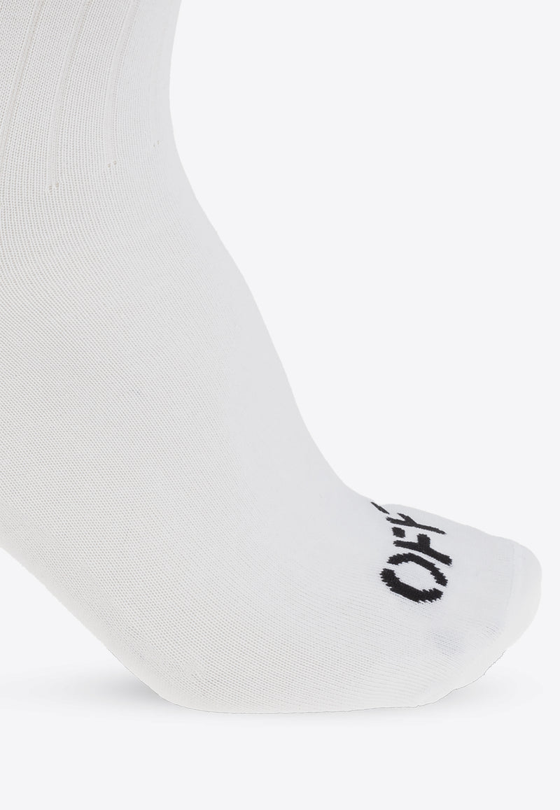 Off-White Off Stamp Mid-Calf Socks White OMRA086F24 KNI001-0110