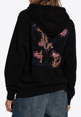 Off-White Flower Arrow Hooded Sweatshirt Black OWBB035F24 FLE002-1084