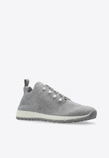 Jimmy Choo Veles Stretch Knit Sneakers Gray VELES PZG-X ASH MIX