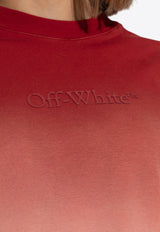 Off-White Logo Appliqué Gradient T-shirt Red OWAA049F24 JER001-2531