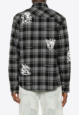 Off-White Character Check Long-Sleeved Shirt Gray OMGE030F24FAB001_1001