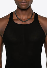 Rick Owens Fine Ribbed Tank Top Black RU02D6150RC_09