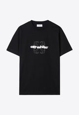 Off-White Flock Arrow T-shirt Black OMAA027F24JER007_1001