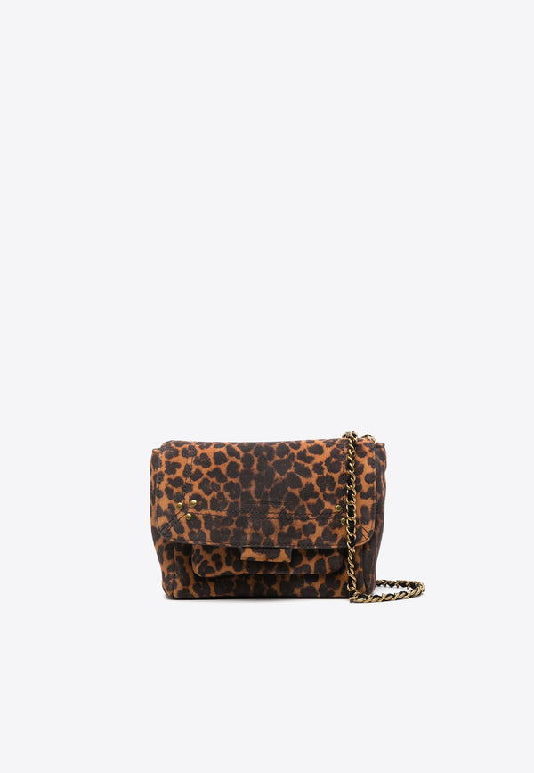 Jérôme Dreyfuss Small Lulu Leopard Print Crossbody Bag Brown 44LULUSCR_Léo Chamois