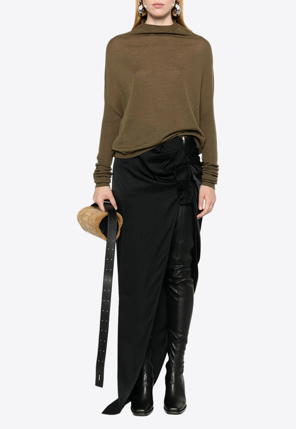 Rick Owens Edfu Asymmetrical Skirt Black RP02D3336SCH_09