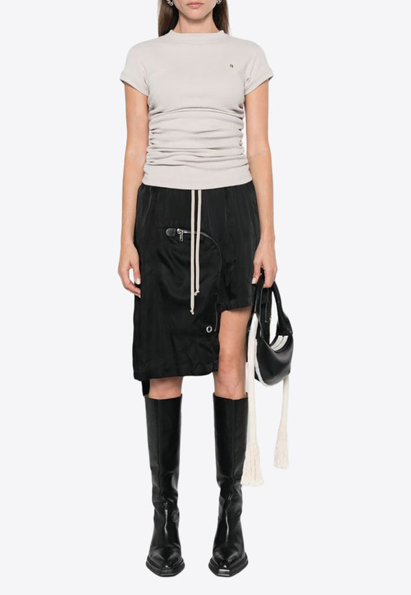 Rick Owens Dracca Asymmetric Cargo Skirt Black RP02D3341SCH_09