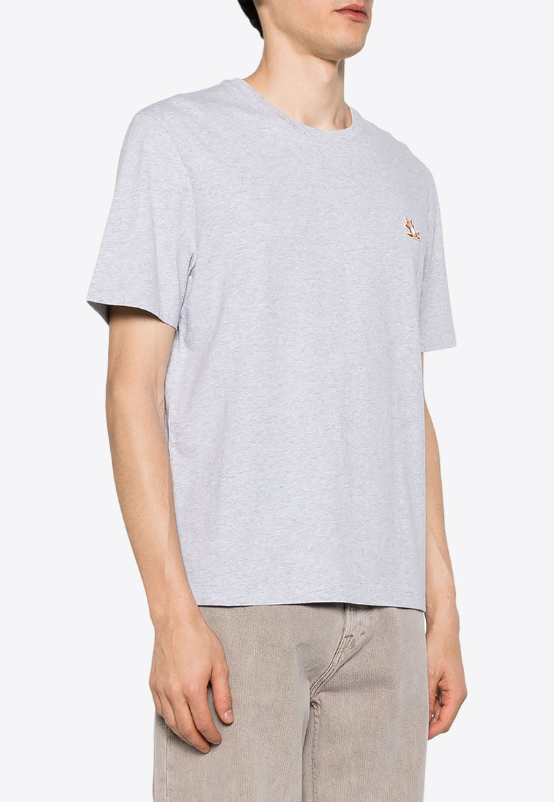 Maison Kitsuné Chillax Fox Logo Patch T-shirt Gray LM00110KJ0008_H120