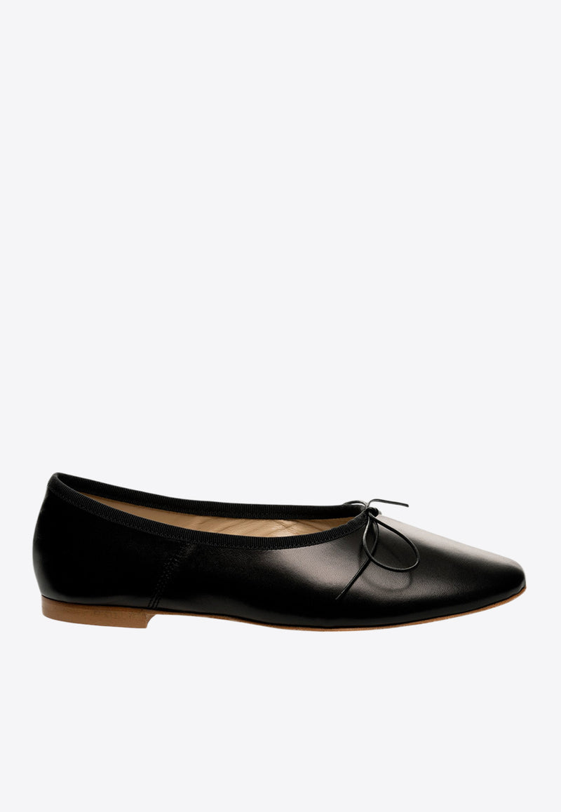 Anniel Dream Leather Ballet Flats Black  1987SAN_BLACK