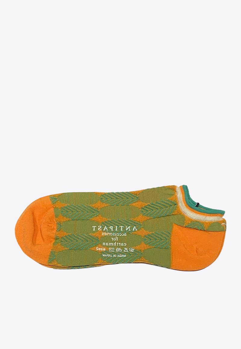 ANTIPAST Short Tropical Socks Orange AM669S_ORANGE