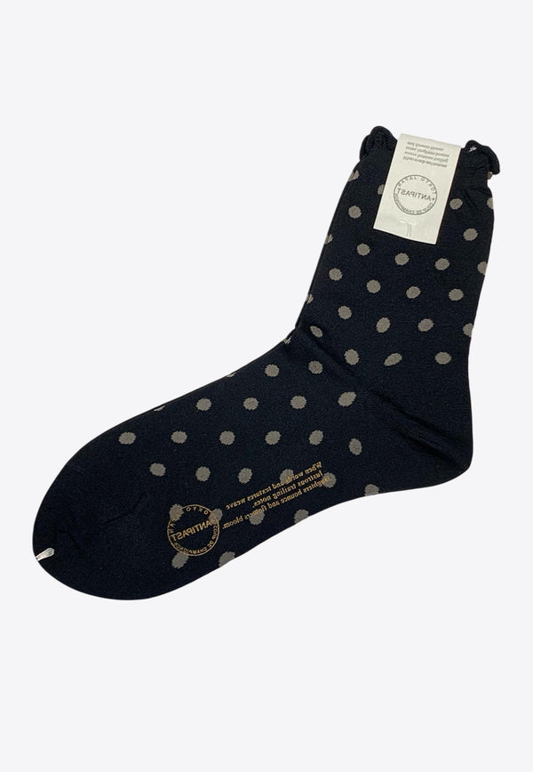 ANTIPAST Pois Polka-Dot Socks Black ANP62F_BLACK