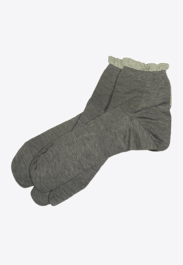 ANTIPAST Lurex-Blend Tabi Socks Gray ANP82G_GREY