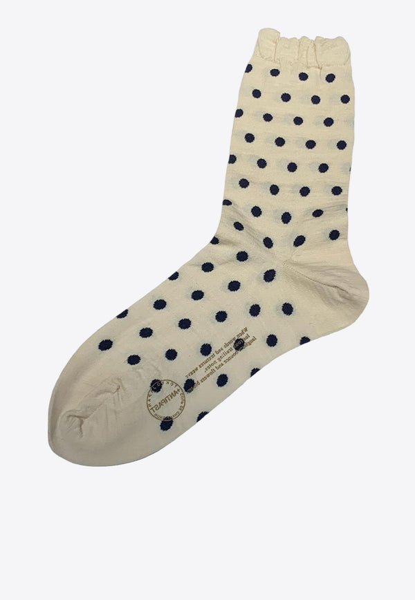 ANTIPAST Dotted Sheer Socks Cream ANP62W_CREAM